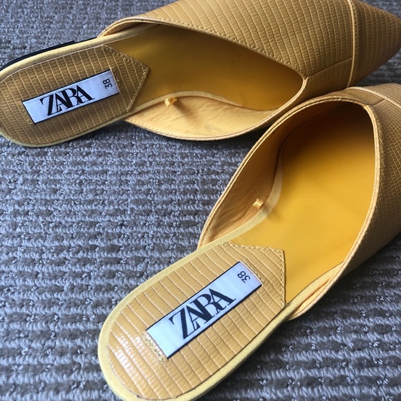 Zara Yellow Flats - Picture 5 of 8